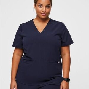 FIGS Technical Collection Scrub Top - Navy - Women’s 4XL